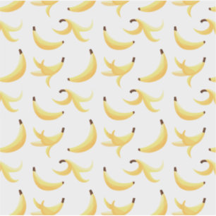 Bananenschalen Polygon modernes Muster Aufkleber