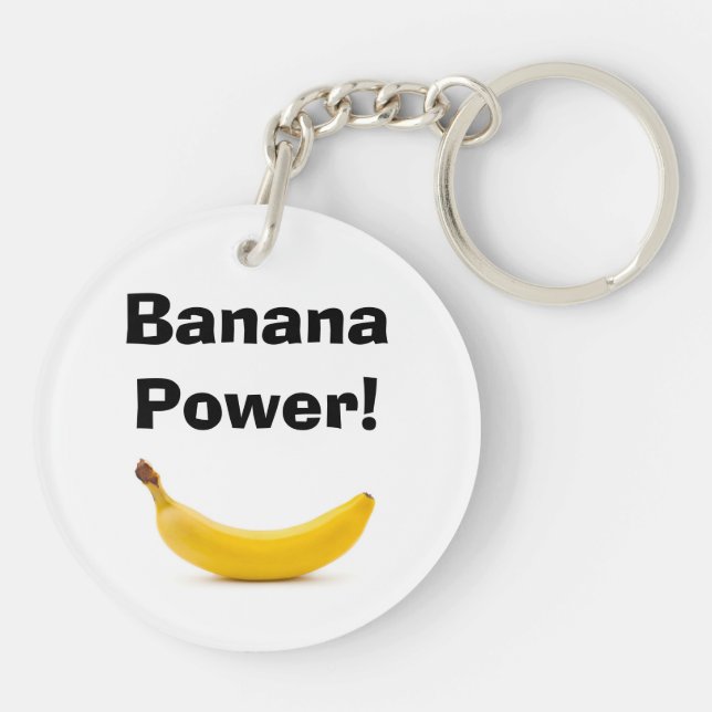 Bananenschlüsselring Schlüsselanhänger (Rückseite)