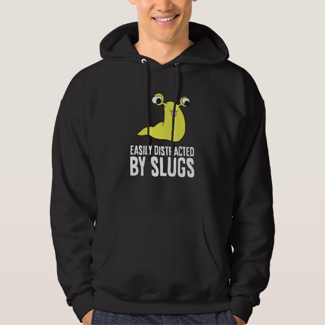 Bananenschnecke, leicht von Slugs abgelenkt Hoodie (Vorderseite)