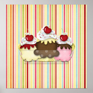 Bananenspaltung Poster