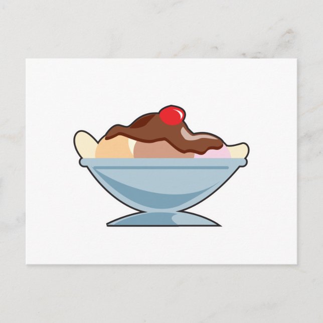 Bananensplit Postkarte (Vorderseite)