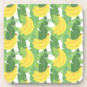 Bananenstaub und Obstmuster Getränkeuntersetzer