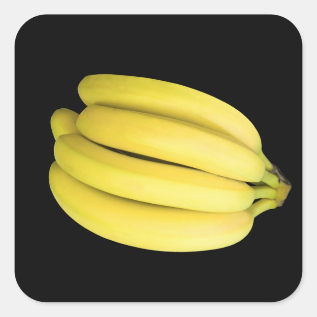 Bananenstrauß Quadratischer Aufkleber (Vorderseite)