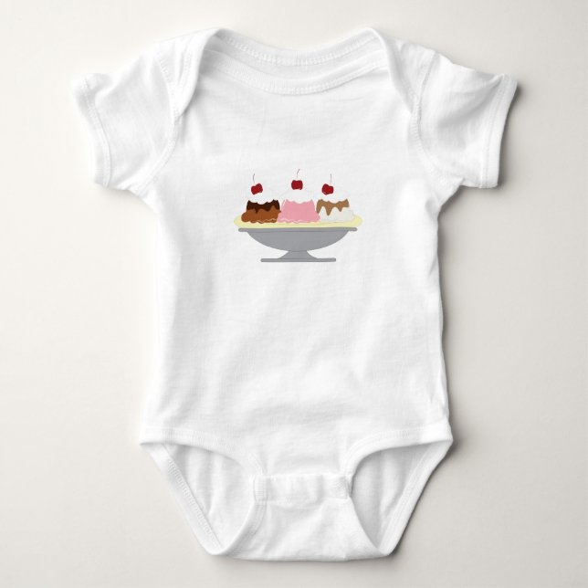 Bananenstreit Baby Strampler (Vorderseite)