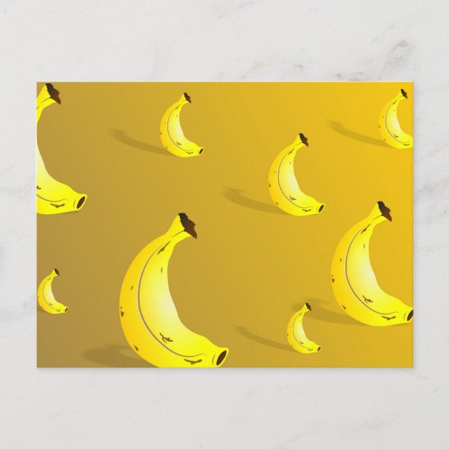 Bananenuntergrund Postkarte (Vorderseite)