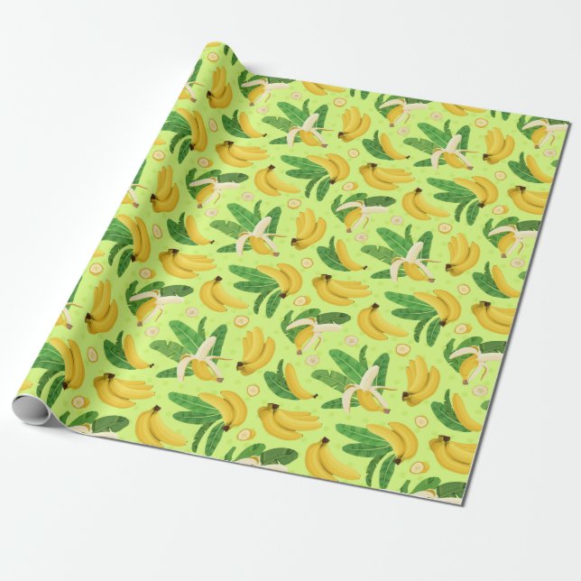 Bananenwackelpapier Geschenkpapier (Ungerollt)