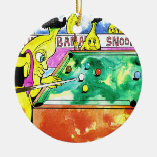 BananeSnooker Keramik Ornament