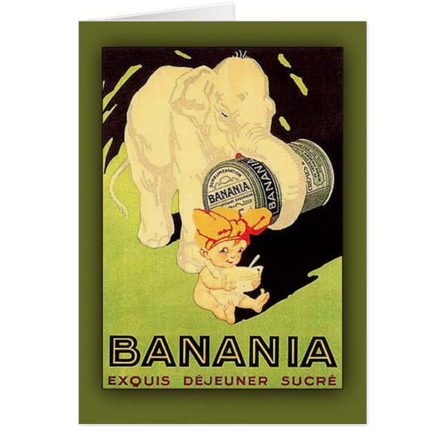 Banania Exquis Dejeuner-Sucre-Kunst-Karte (Vorne)