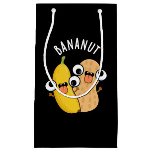 Bananut Funny Frucht Banana Pun Dark BG Kleine Geschenktüte