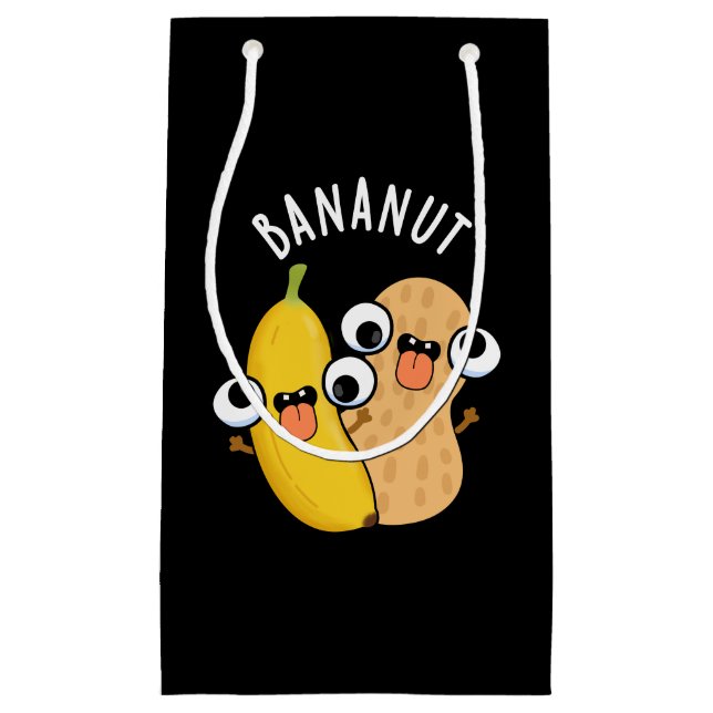 Bananut Funny Frucht Banana Pun Dark BG Kleine Geschenktüte (Vorderseite)