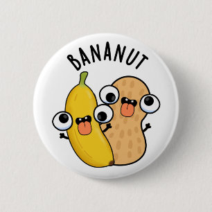 Bananut Funny Fruit Banana Pun Button