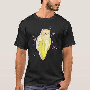 Bananya Banane Lustige Katze Süße Kätzchen T-Shirt
