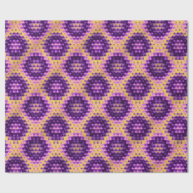 Banarasi Sari-Muster  Geschenkpapier (Flach)