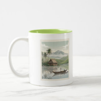 Banaue Reisterrassen Mayon Philippinen Tasse