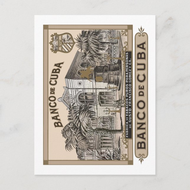 BANCO DE CUBA POSTKARTE (Vorderseite)