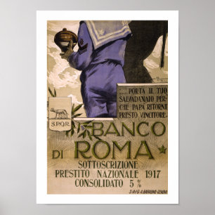 Banco di Roma (white) Poster