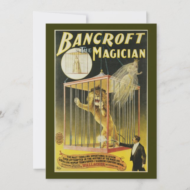 Bancroft der Magier c 1897 (Vorderseite)