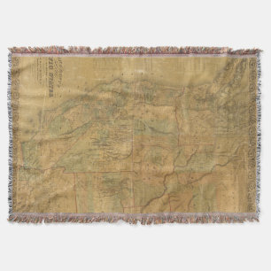 Bancrofts Karte der pazifischen Staaten Decke