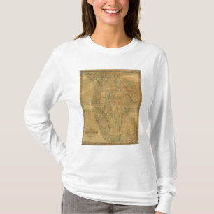 Bancrofts Karte der pazifischen Staaten T-Shirt