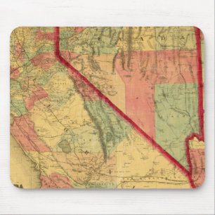 Bancroft's Map of California, Nevada, Utah Mousepad