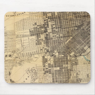 Bancrofts offizielle Führerkarte für San Francisco Mousepad