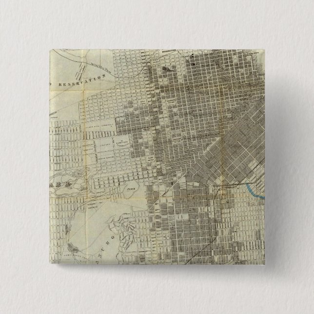Bancrofts Offizielle San Francisco City Map Button (Vorderseite)