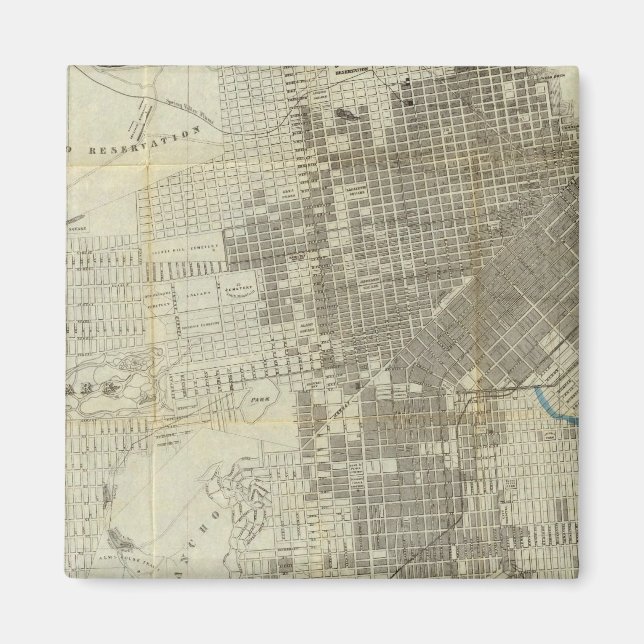 Bancrofts Offizielle Stadtkarte von San Francisco Magnet (Vorne)