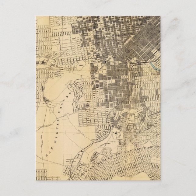 Bancrofts offizieller Führer Karte von San Francis (Vorderseite)