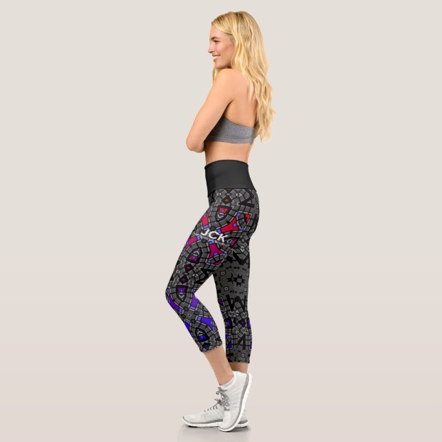 Band 13 Kaleidoskop Art 12 Capri Leggings (Links)
