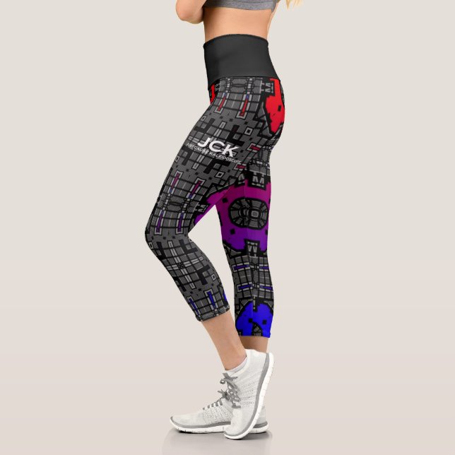 Band 13 Kaleidoskop Art 2 Capri Leggings (Links)