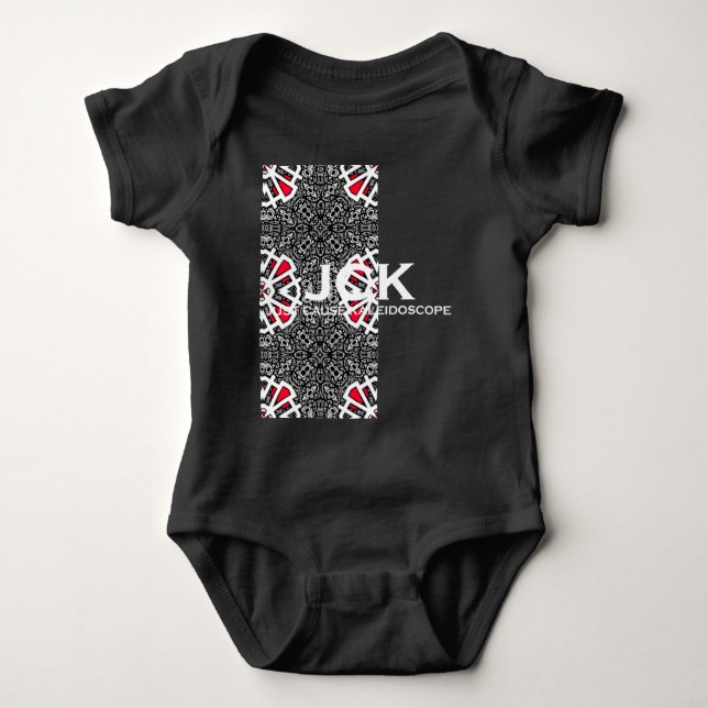 Band 16 Kaleidoskop Art 1 Baby Strampler (Vorderseite)