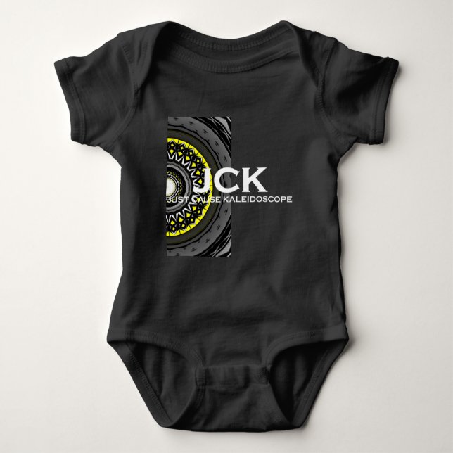 Band 1: Kaleidoskop Art elf Baby Strampler (Vorderseite)