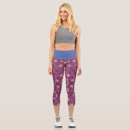 Band 9 Kaleidoskop Art Achtzehn Capri Leggings