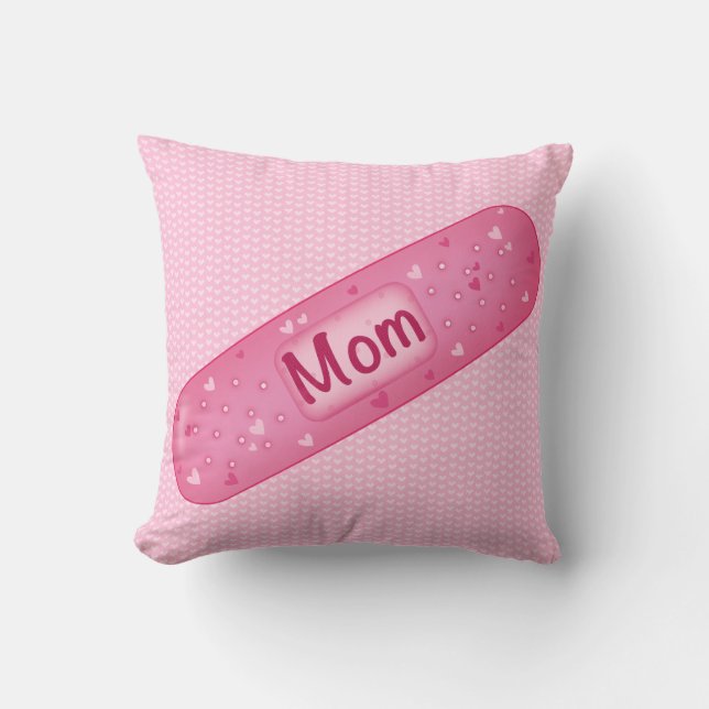   Band-aid mom  soft pink Cojín  Kissen (Vorderseite)