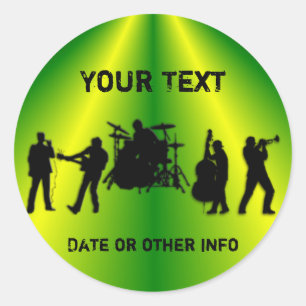 Band-Aufkleber Runder Aufkleber