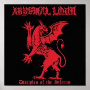 Band Black Metal Death Heavy Thrash Goth Album Poster