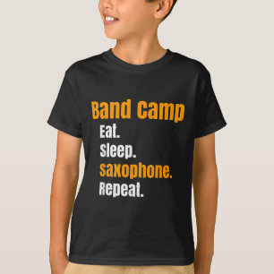 Band Camp isst schlafend Saxophon Wiederholung Som T-Shirt