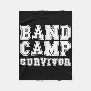 Band Camp Survivor Marching Band Trumpett Klarinet Fleecedecke