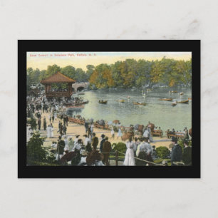 Band Concert, Delaware Park, Buffalo 1911 Vintag Postkarte