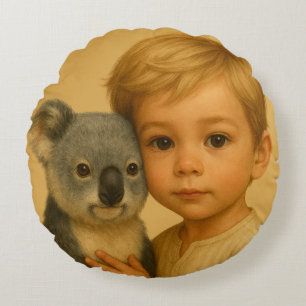 Band der Wildnis und Unschuld (Koala) Rundes Kissen