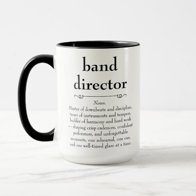 Band Director Definition Vielen Dank Tasse (Links)