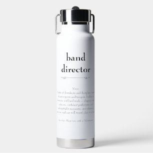Band Director Definition Vielen Dank Trinkflasche