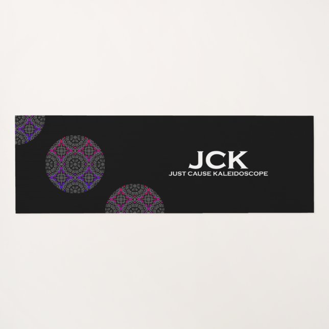 Band dreizehn Kaleidoskop Kunst siebzehn Yogamatte (Rückseite (Horizontal))