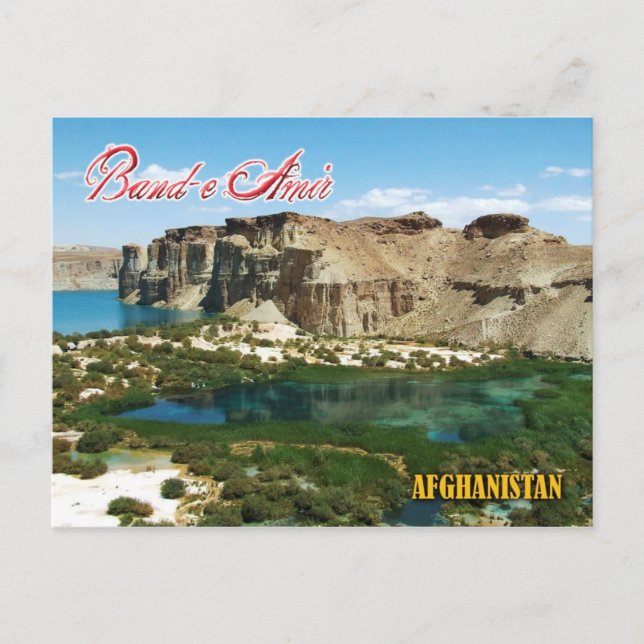 Band-e Amir, Afghanistan Postkarte (Vorderseite)