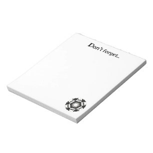 Band eins Kaleidoskop Art 4 Notizblock