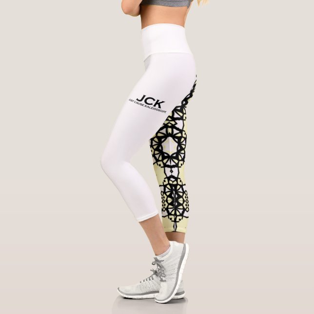 Band eins Kaleidoskop Art 5 Capri Leggings (Links)
