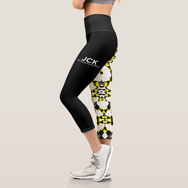 Band eins Kaleidoskop Art 6 Capri Leggings (Links)