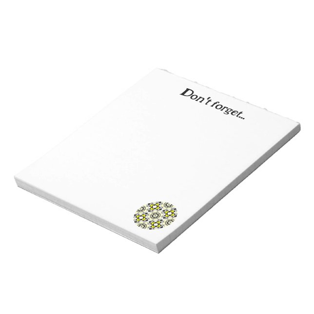 Band eins Kaleidoskop Art 8 Notizblock (Rotiert)