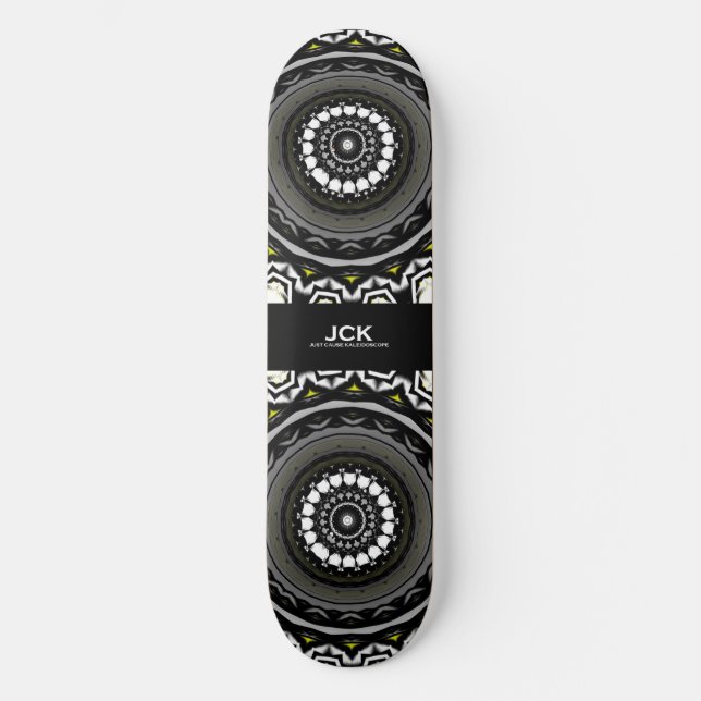 Band eins Kaleidoskop Art 8 Skateboard (Vorderseite)