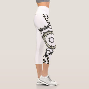 Band eins Kaleidoskop Art drei Capri Leggings